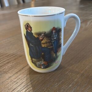 Norman Rockwell “a hopeless case” Vintage Porcelain Mug with Artistic De…